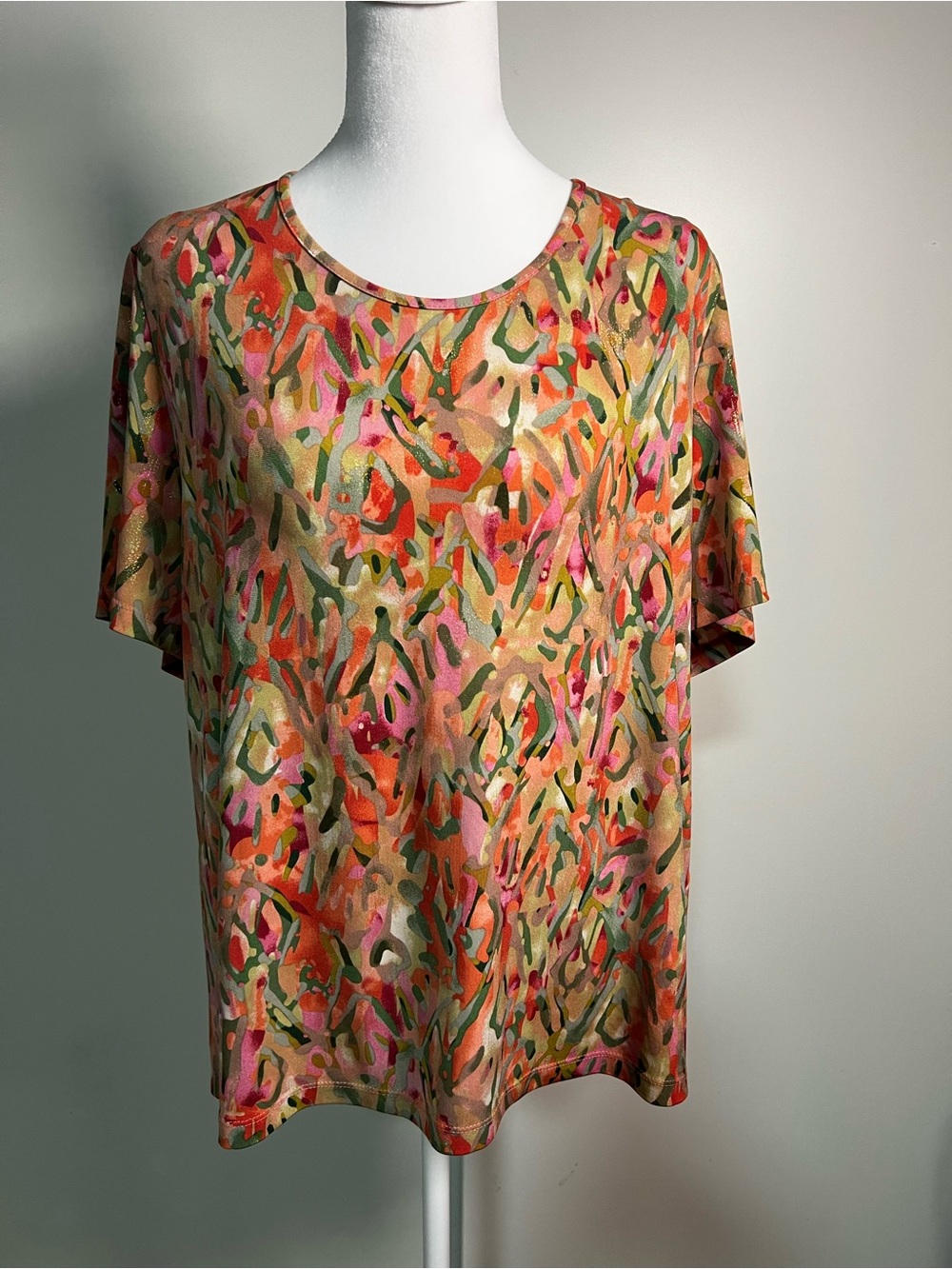 TanJay Multicolor Abstract Print Short-Sleeve Tee